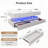 LED Coffee Table with Wireless Charging, Bluetooth Speaker, and Storage – White
