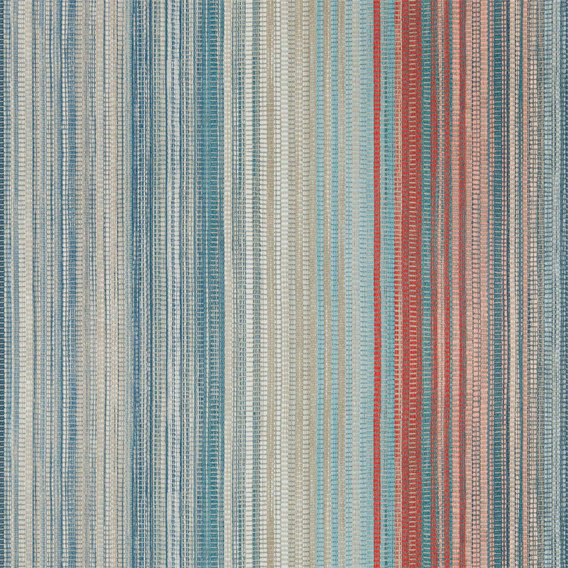 Stripe 1005m x 68.6cm Wallpaper Roll, Teal/Sedona/Rust