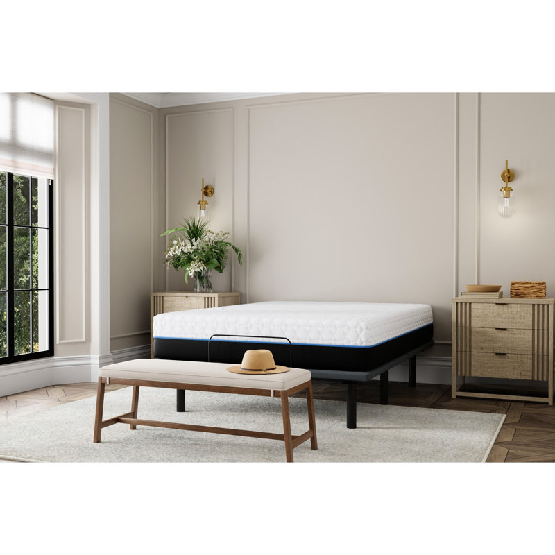 Matelas simple TG avec mousse - couches de confort en cuivre de 14 po, Très grand simple