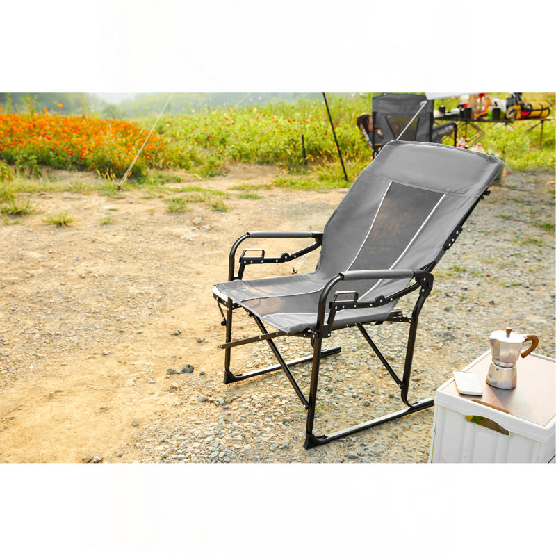 Camping Directors Chair, Heavy Duty,Oversized Portable Folding Chair With Side Table, Pocket For Beach, Fishing,Trip,Picnic,Lawn Grey