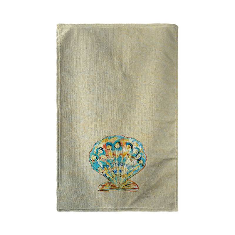 Serviette de cuisine coquille feston