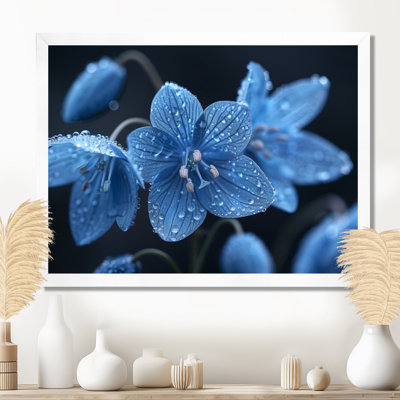 Blue Grey Frozen Tears Snowdrop - Snowdrops Wall Art Print