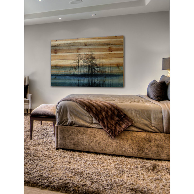 " Tree Isle Reflects " by Parvez Taj, 40" H x 60" W x 1.5" D