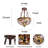 3 Light Dimmable Tiffany Style Dragonfly Semi-Flush Mount Ceiling Light Fixture, Pastoral Lotus Flower Stained Glass Chandelier