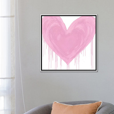Impression d’art graphique, "Big cœur rose" par Lindsay Rodgers