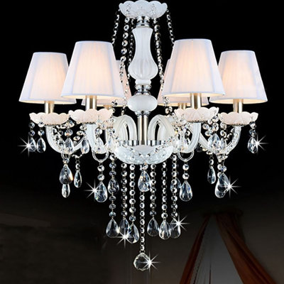 Panama 6 - Light Shaded Chandelier
