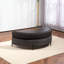 Grand repose-pieds rembourré avec rangement demi-lune-108685029
