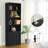 6 Tier Bookshelf And Bookcase, Wooden Bookshelves With Cabinet Doors-2008002669