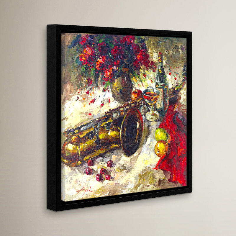 « jazz ii », reproduction d’art encadrée, H 24 po x l 24 po