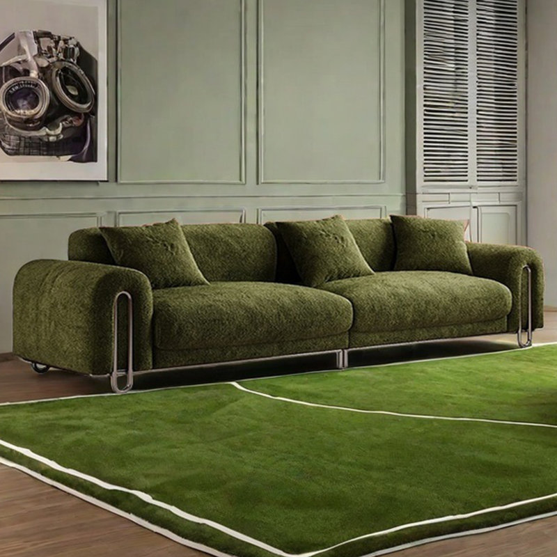 Canapé en métal style français Bauhaus, H 30,7 po x l 149,6 po x P 39,37 po