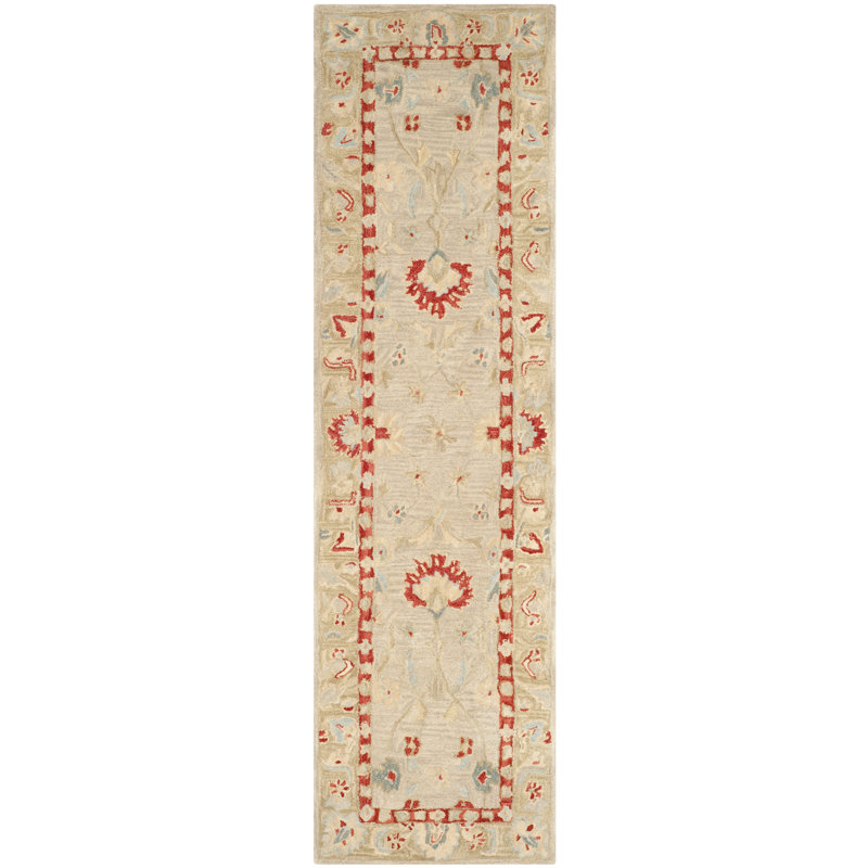 Tingley Hand Tufted Wool Pile Oriental Rug, Runner 2'3" x 12'