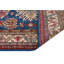 Tapis oriental floral en laine noué à la main de style afghan marine, brun, rouge et rouge