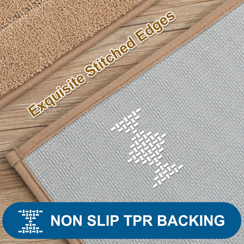 Polyester Water Resistant Anti-Fatigue Non-Skid Kitchen Mat