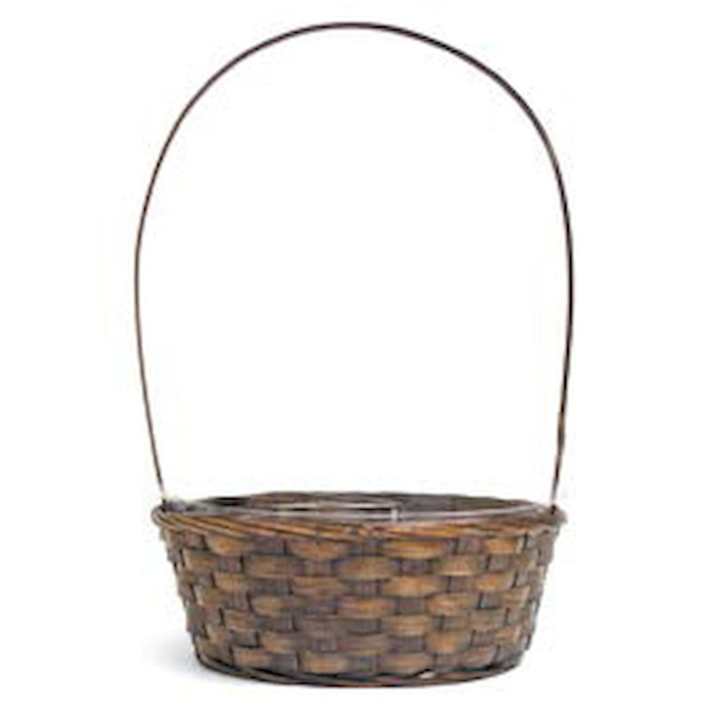 Panier à mèches/en rotin, H 4,5 po x l 10,5 po x P 10,5 po, Brun