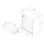 Commode 4 tiroirs ange blanc pur