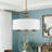 Lampert 3-Light Dimmable Drum Chandelier with Fabric Shade -1429370831