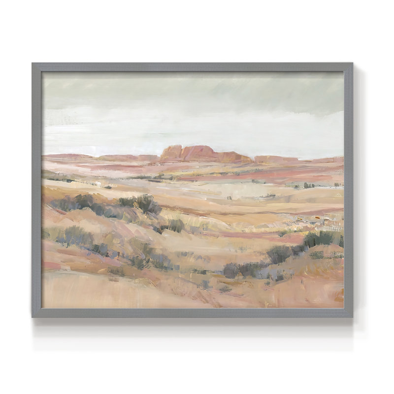 «Southwest Landscape II», reproduction encadrée, H 8 po x l 10 po, Gris