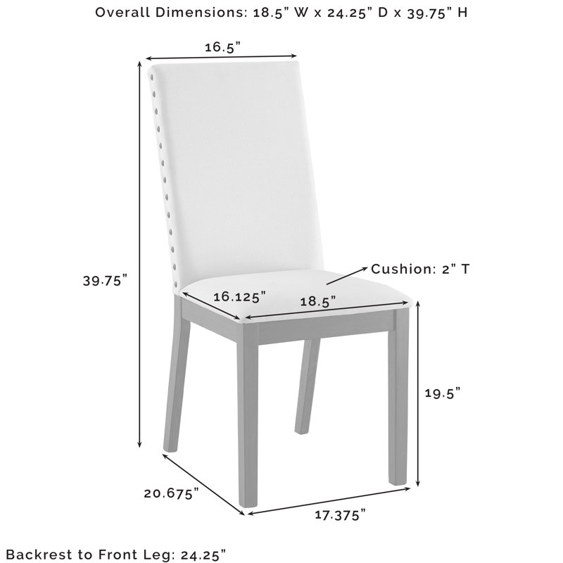 Dunblane 19.5'' H Upholstered Parsons Chair