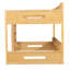 Lit superposé grand sur grand avec tablettes de rangement et ports USB-1058373241