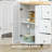 Khloi Solid Wood Top Kitchen Cart