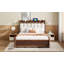 Lit plateforme avec rangement en bois, 2 grands tiroirs, lit gigogne, un ensemble de prises et ports USB-1668139072