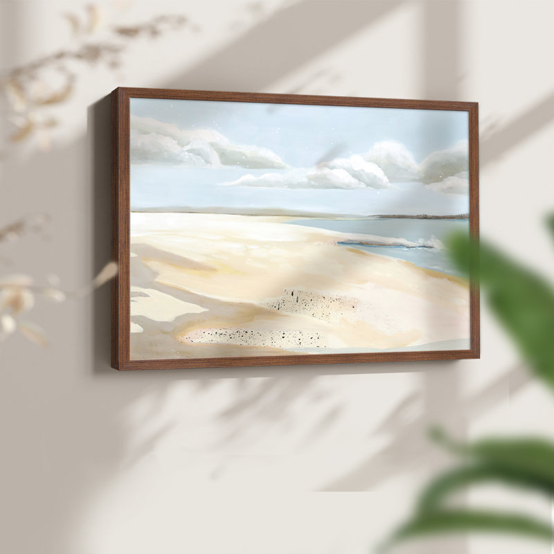 Sandy Getaway II -Framed Print - Restickable, Walnut, 16" H x 20" W