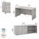 Office 500 Collection 3 Piece Rectangular 60W Computer Desk Office Set