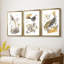 «Glowing Garden at Dusk I» - Toile tendue avec châssis sur mesure - 3 pièces-50580743-50580742