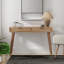 Bureau d'écriture semi-assemblé 45 "avec prises USB et CA Sedona, brun naturel Sedona-94114464