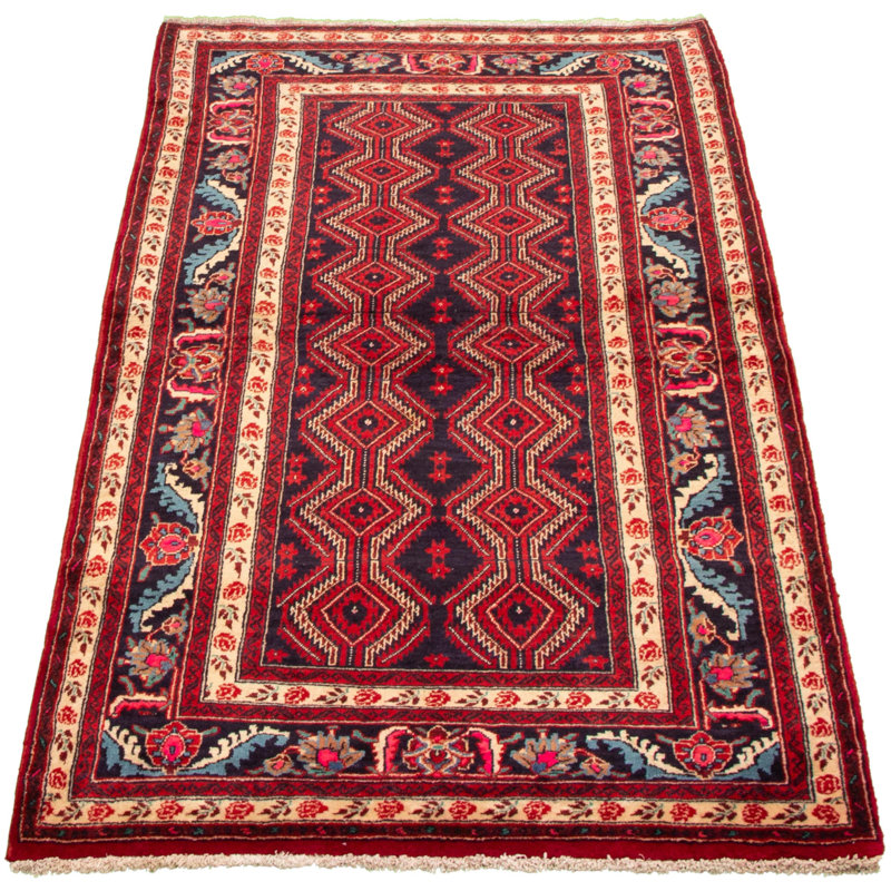 Tapis en laine rouge Anatolia nouÃ© Ã  la main, 1,10 m x 2,06 m