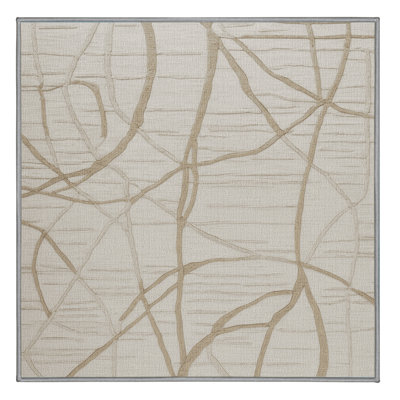 Machine Washable Abstract Gray Area Rug
