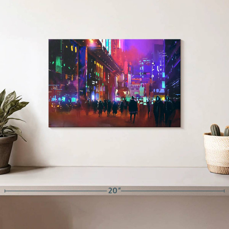 Sci-Fi City, 8" H x 12" W