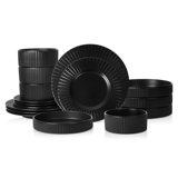 Christian Siriano Lusso 16-Piece Dinnerware Set Stoneware