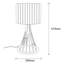 Lampe de table noire 24,02 po Charlize