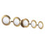 Cleo 36-in Gold dimmable LED Bathroom Vanity Light