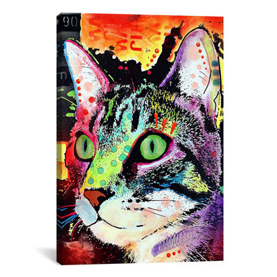 « curiosité cat », art sur toile
