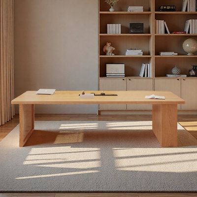 Solid wood study desk for students and families
