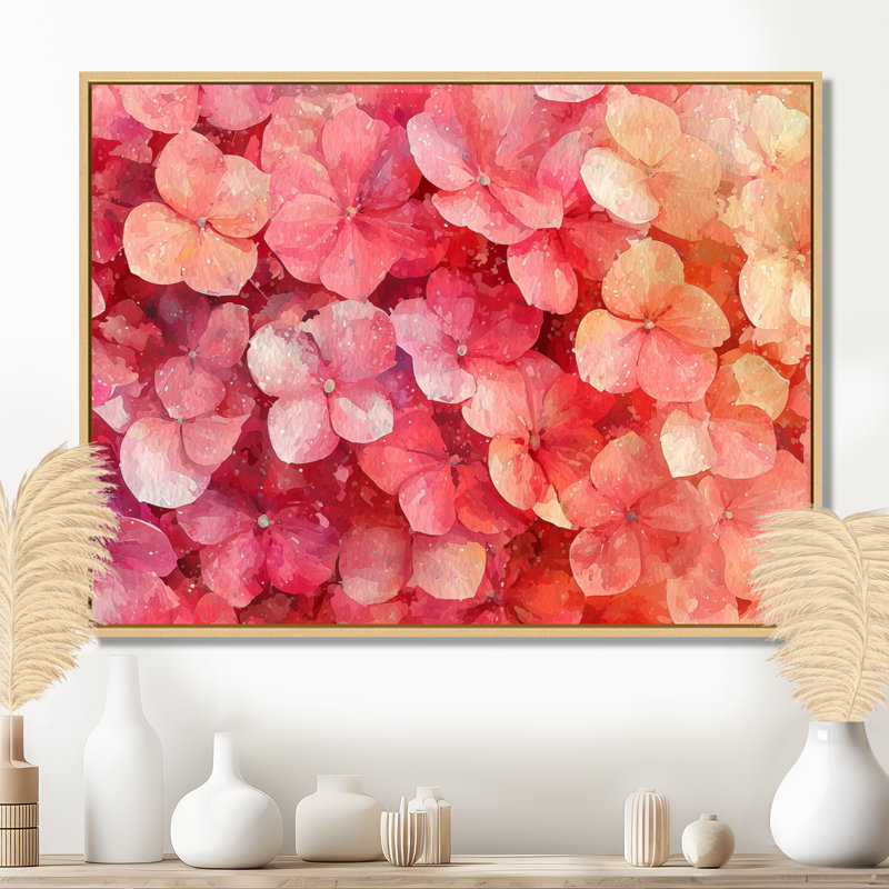 Jadaliz - Floral Wall Art, H 16 po x l 32 po, Impression sur cadre flottant, Noir, noir, noir, noir