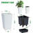 Set of 2 Planter Pots with Drainage Holes＆Water Level Monitor＆Inner Bucket, Automatic Watering-1045863398-1045863403
