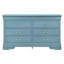 Charmante commode traditionnelle sarcelle