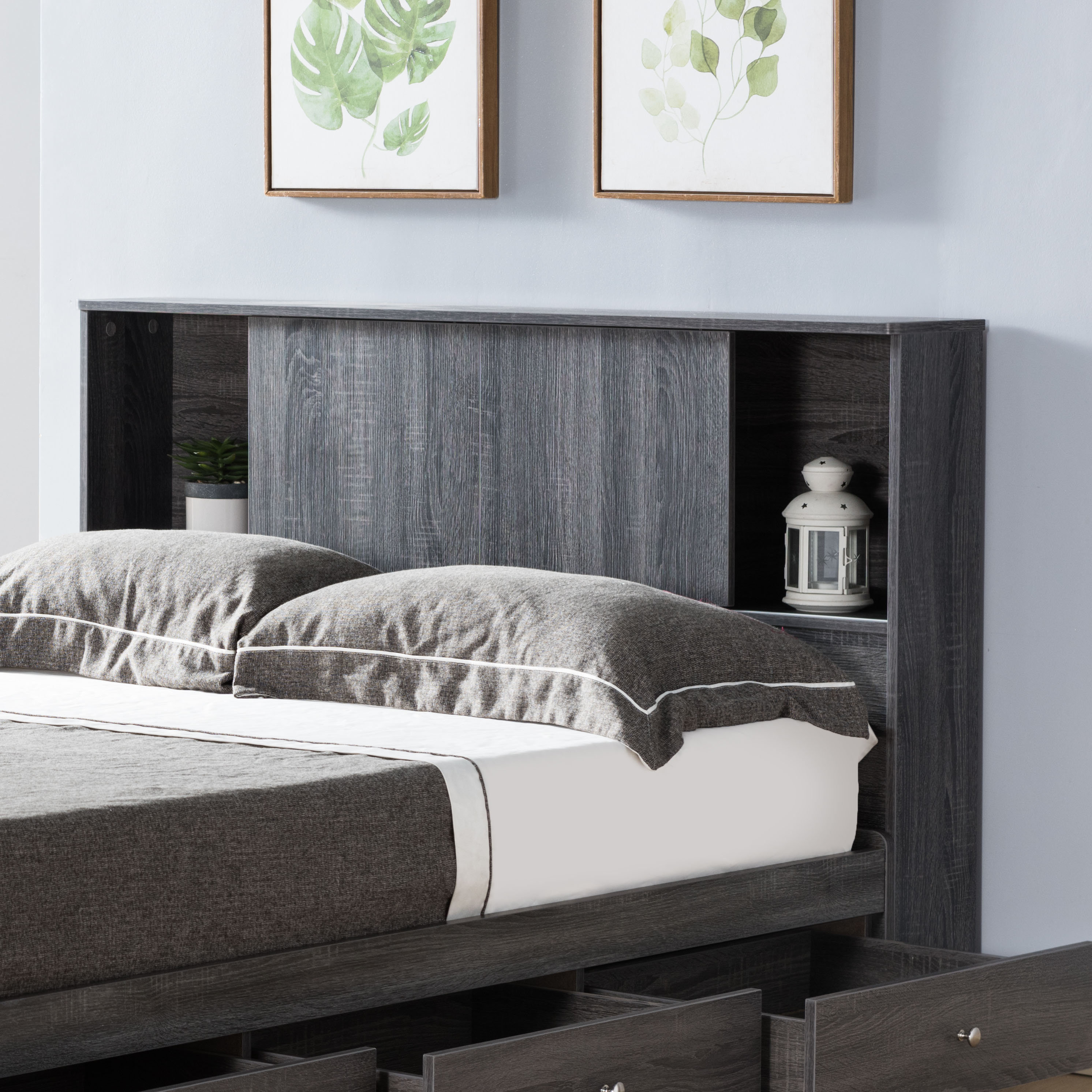 Latitude Run® Deviana Bookcase Headboard & Reviews Wayfair
