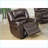 Recliners, Modern Manual Motion Glider Recliner Chair with Nailhead Trim | Dark Brown Bonded Leather Living Room Furniture-1699241732