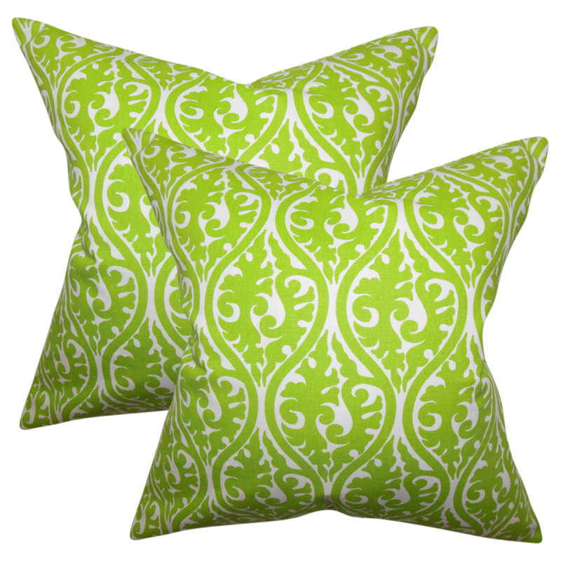 Geometric Cotton Reversible Throw Pillow