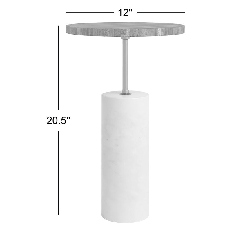 Dusk Marble End Table