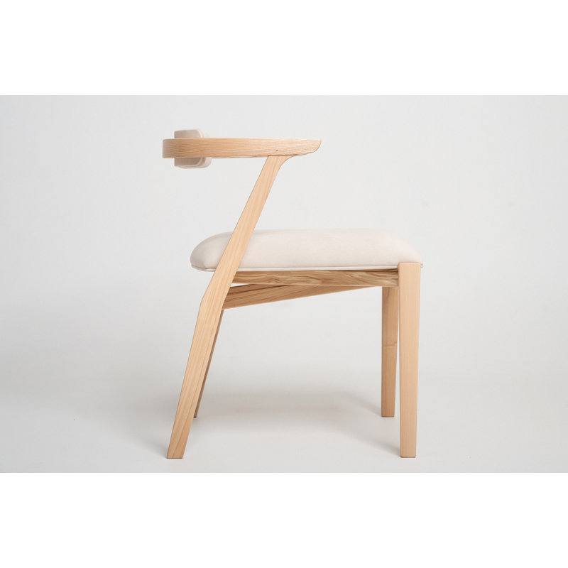 Ellis Dining Chair, Matte Ash, Beige