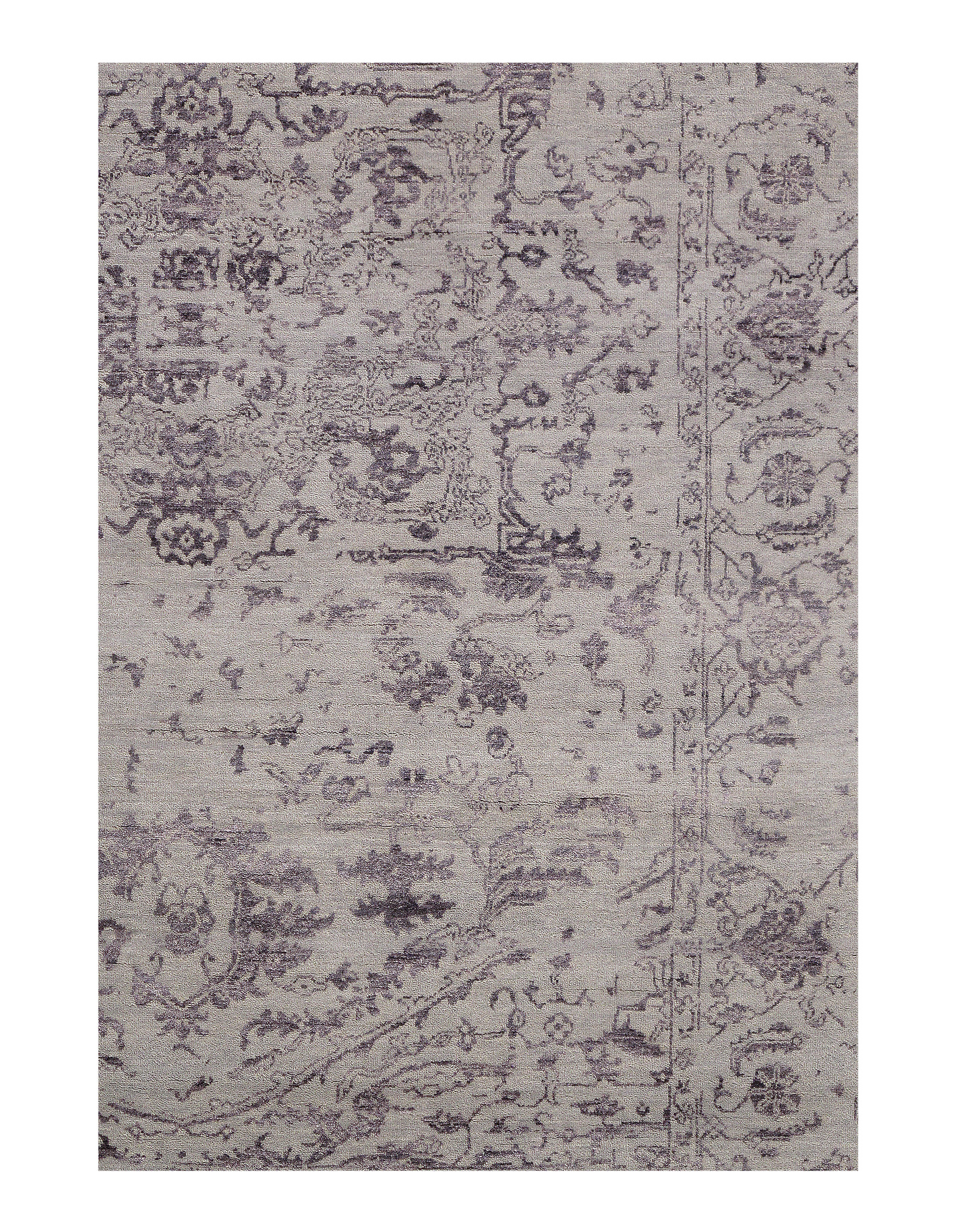 Isabelline One-of-a-Kind Pointe Hand-Knotted Brown 6' x 9' Area Rug ...