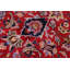 Tapis rouge vintage en laine noué à la main Kashan Brenda Vintage 9 pi 9 po x 12 pi 8 po