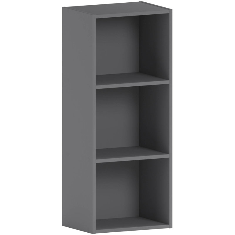 Binegar 80cm H x 32cm W Bookcase, Grey