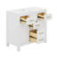 Ensemble de meuble-lavabo moderne 36 po avec 4 tiroirs et 2 portes-370682532