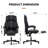 Adjustable Footrest and Lumbar Support Ergonomic Heated Massage Executive Chair-1281715948